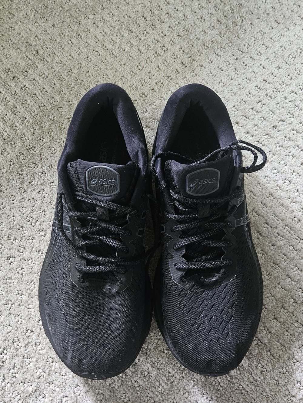 ASICS Men's All-Black Athletic Running Shoes